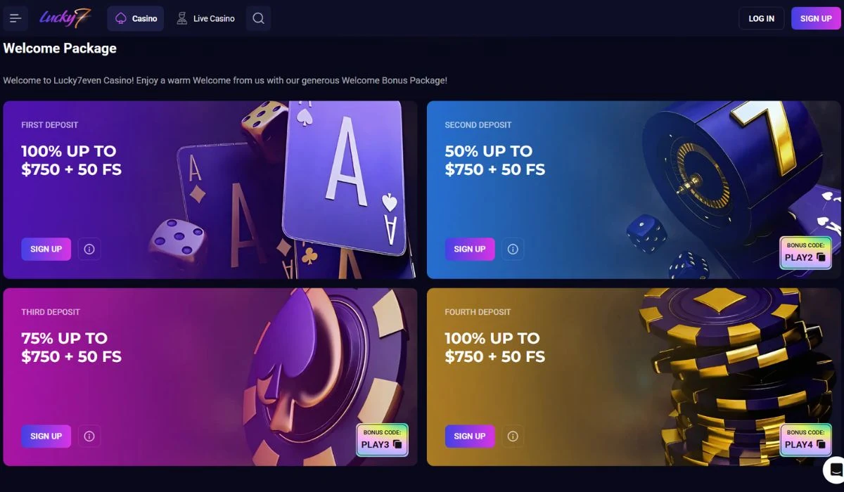 lucky7 online casino Bonus