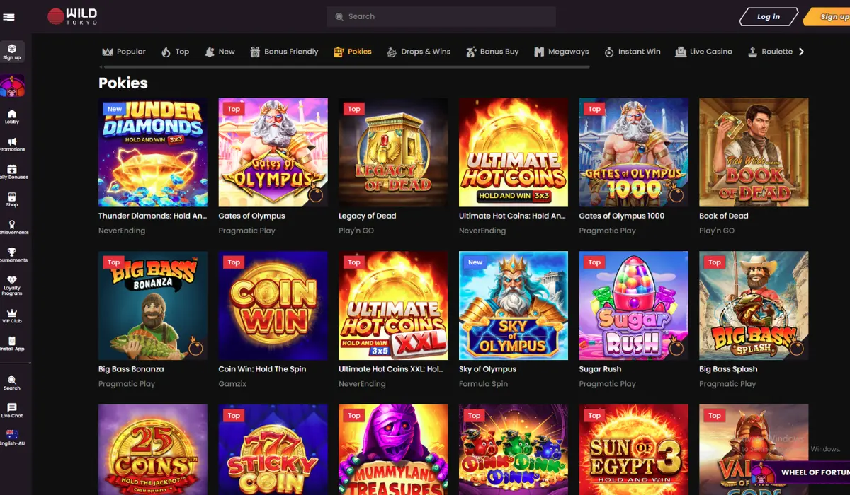 Wildtokyo online casino